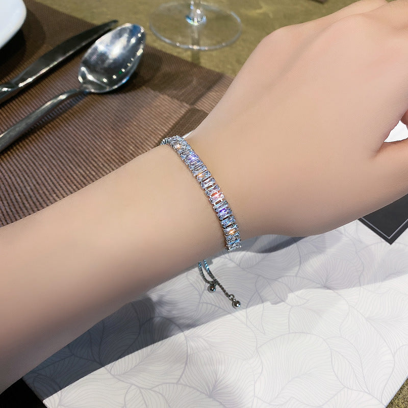 Wholesale Super Shiny Light Luxury Zircon Bracelet